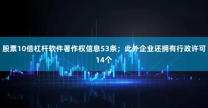 股票10倍杠杆软件著作权信息53条；此外企业还拥有行政许可14个